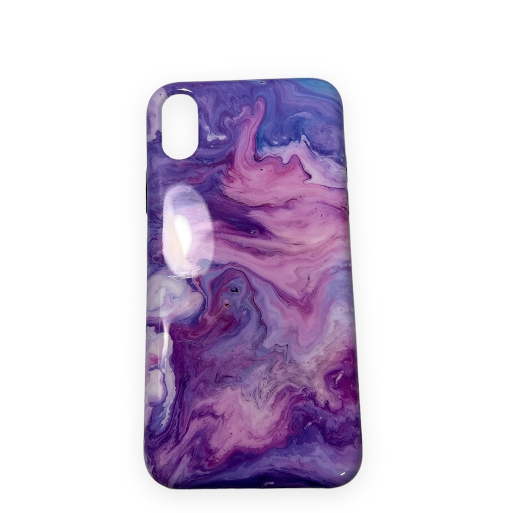 iPhone X Marble Purple Case